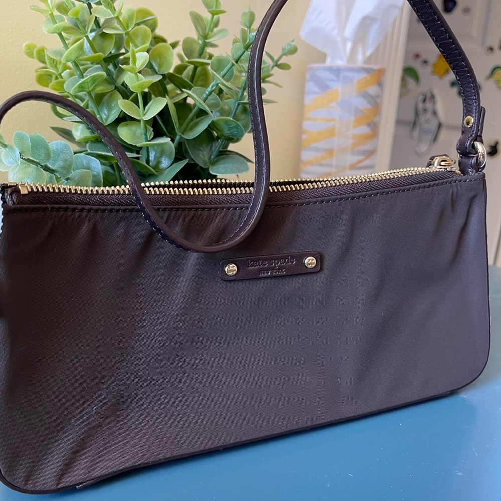Brown Kate Spade bag with leather details